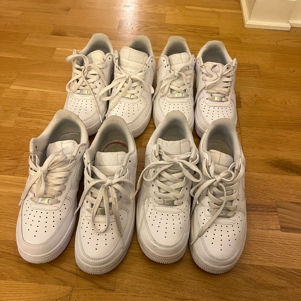 Women’s Air Force 1 (3)pairs …size 9 and (1 )pair size 9 1/2